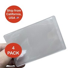 4 Pack - Card Holder Protector Sleeve Medicare SSN ID License Credit Debit Bank
