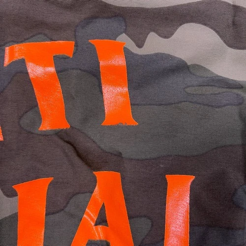 Anti Social Social Club Mens Green Orange Logo Camo Anorak Jacket Size XL image 13