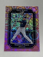 2019 Donruss Baseball Elite Series Pink Fireworks - Christian Yelich - Brewers
