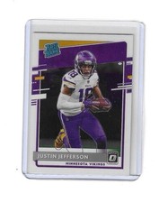2020 Panini Donruss Optic Rated Rookies Justin Jefferson #163 RC Rookie Card. rookie card picture