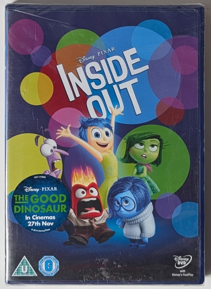 Inside Out DVD (2015) Disney Pixar Animated Family Film NEW Sealed