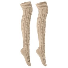 Long Sock Winter Warm Over The Knee Socks Knitted Women Long Stockings Knee High
