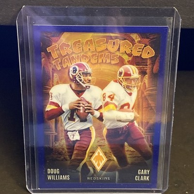 24 Panini Phoenix Treasured Tandems Doug Williams Gary Clark TT-WAS Blue /50 SSP