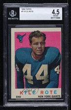 1959 Topps Kyle Rote #7 BGS 4.5 0q3