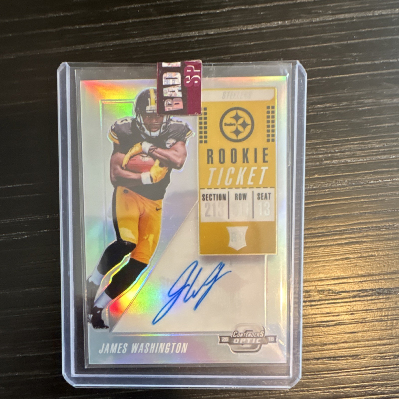 James Washington Panini Contenders Optic #122 Autograph