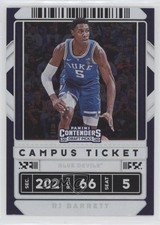 2020-21 Panini Contenders Draft Picks Variation Campus Ticket RJ Barrett #12 0c6