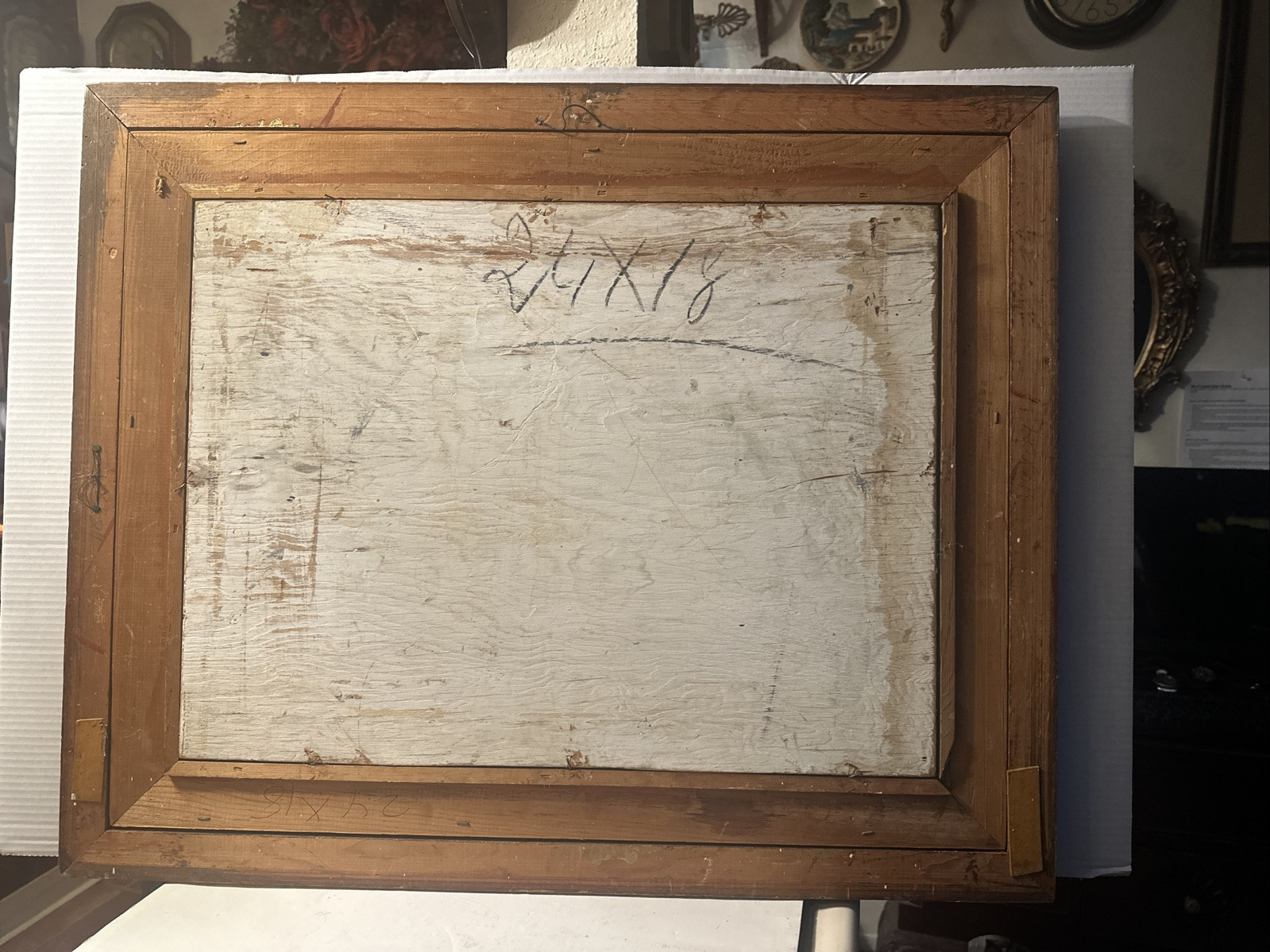 Italian “F . MAZZONCINI” LANDSCAPE  VILLAGE SCENE Oil on Wood Panel Signed