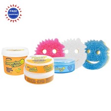 Scrub Daddy Sponges + Household Cleaning Supplies Bundle PowerPaste Putty Mommy