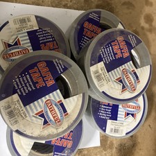 6 ROLLEN Strong Duct Gaffa Gaffer Wasserdicht Gewebeband Silber Ente 50mm x 50m. 