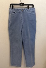 Vintage Talbots Corduroy Pants Straight Leg Button Stretch Pants Women Size 10