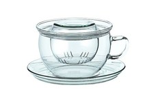 Trendglas Jena - Glastasse mit Glas-Teesieb "Tea Time"  - 0,3l Volumen