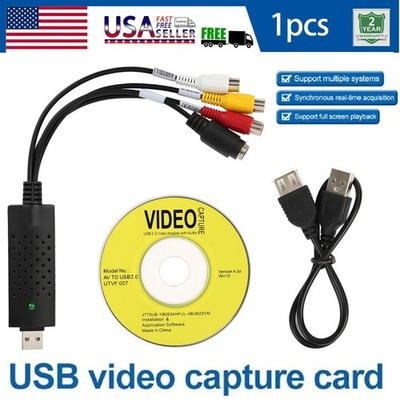 VHS to DVD Converter Easycap USB Audio Video Capture Recorder Analog to Digital