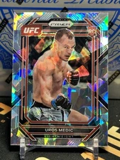 2023 Panini Prizm UFC Ice Prizm Uros Medic #158 Rookie RC