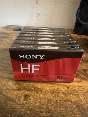 Sony HF 120 Audio Cassette 120 Minutes Blank Tapes IECI Type I Lot of 7 Set