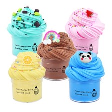 5 Pack Butter Slime Kit,Birthday Gifts for 60 milliliters, 5colors