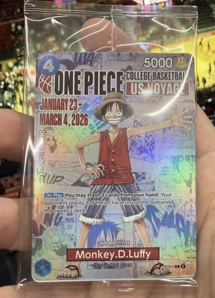 One Piece Monkey.D.Luffy US Voyage College Basketball Promo
