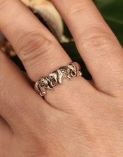 Silver Elephant Ring