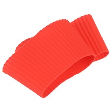 2Pcs 3.54" Silicone Cup Sleeves, Nonslip Mug Cup Sleeve, Red