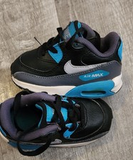 Nike AIR MAX 90 TD Size 5c 705501-001 Blue Black White