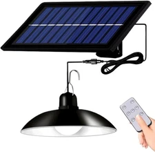 30LED Solar Power Pendant Lights Indoor Outdoor Gazebo Porch Hanging Shed Lamp