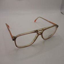Vintage ZIMCO STERCONE-2 Cognac Eyeglass Frames 56-13-140 Italy Design Pilot