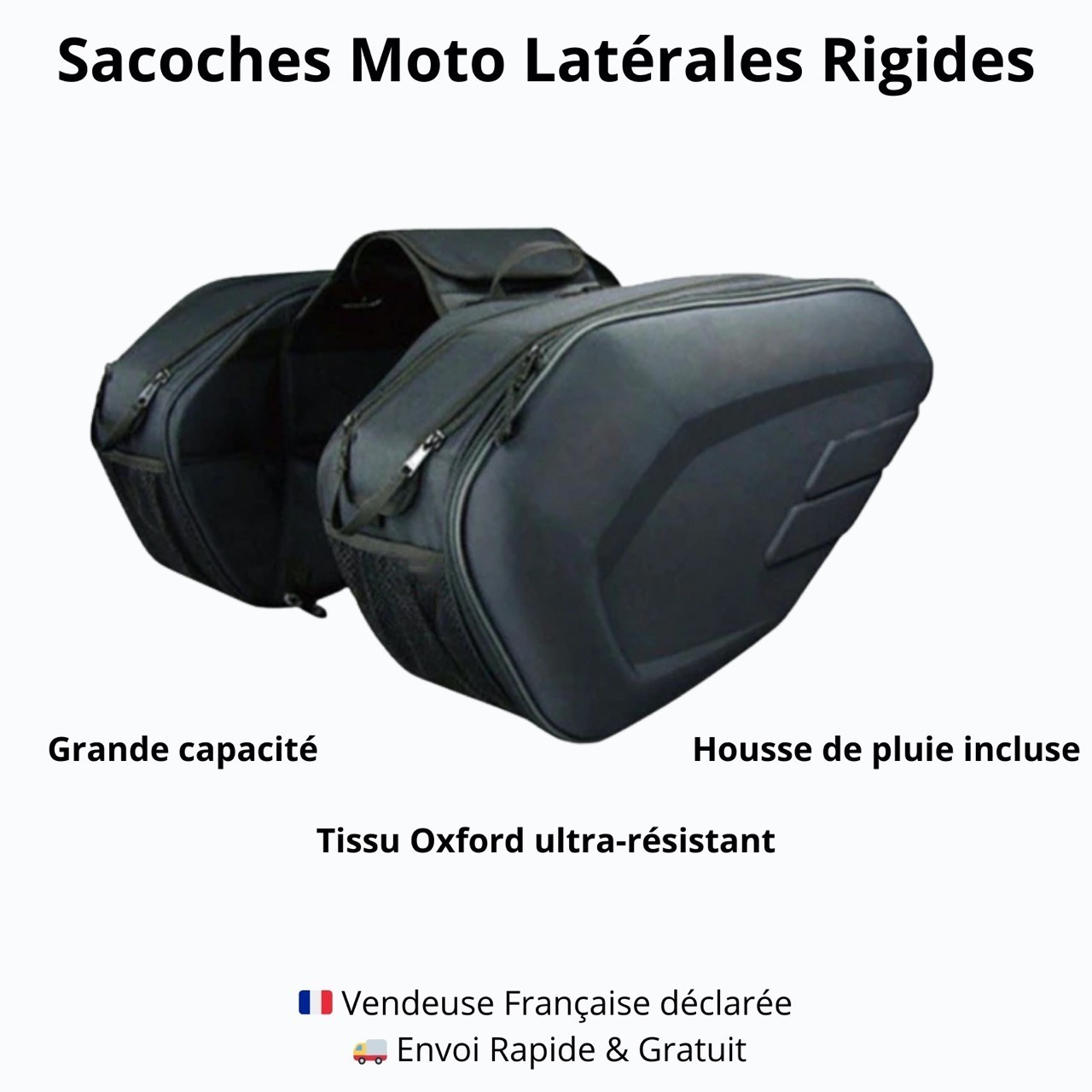 Sacoche moto latérale imperméable pour protéger vos bagages de la pluie
