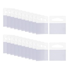 Transparent Hang Tabs 2"x2 3/8", 300Pcs Hanging Tabs Triangle Hole Hang Tags
