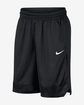 black nike track shorts