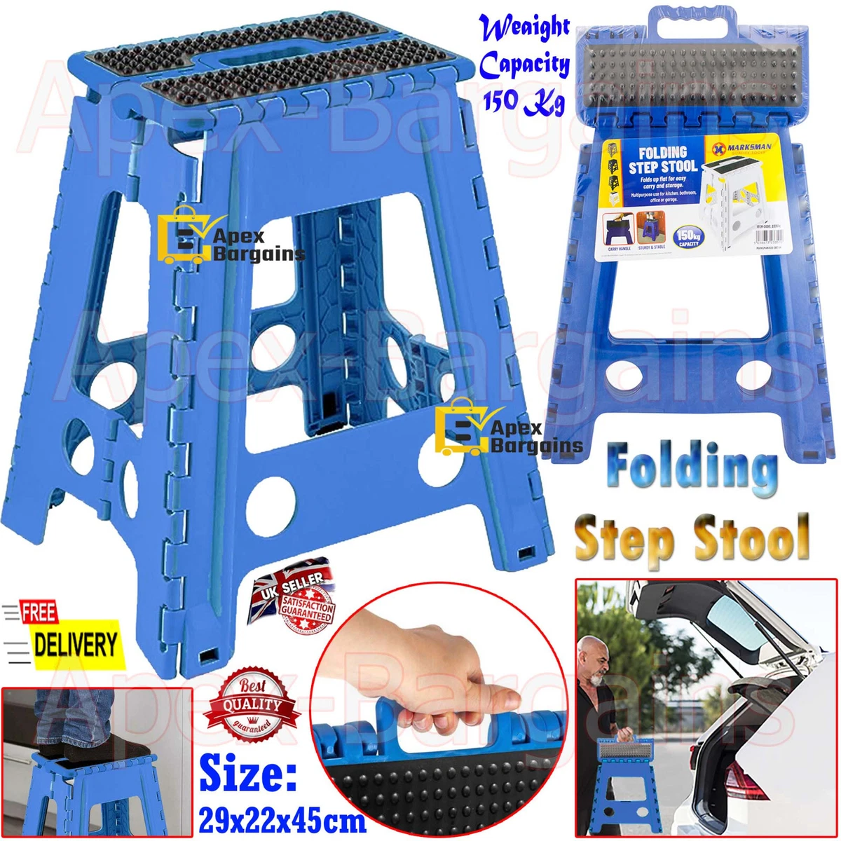 Folding step 2024 stool home bargains