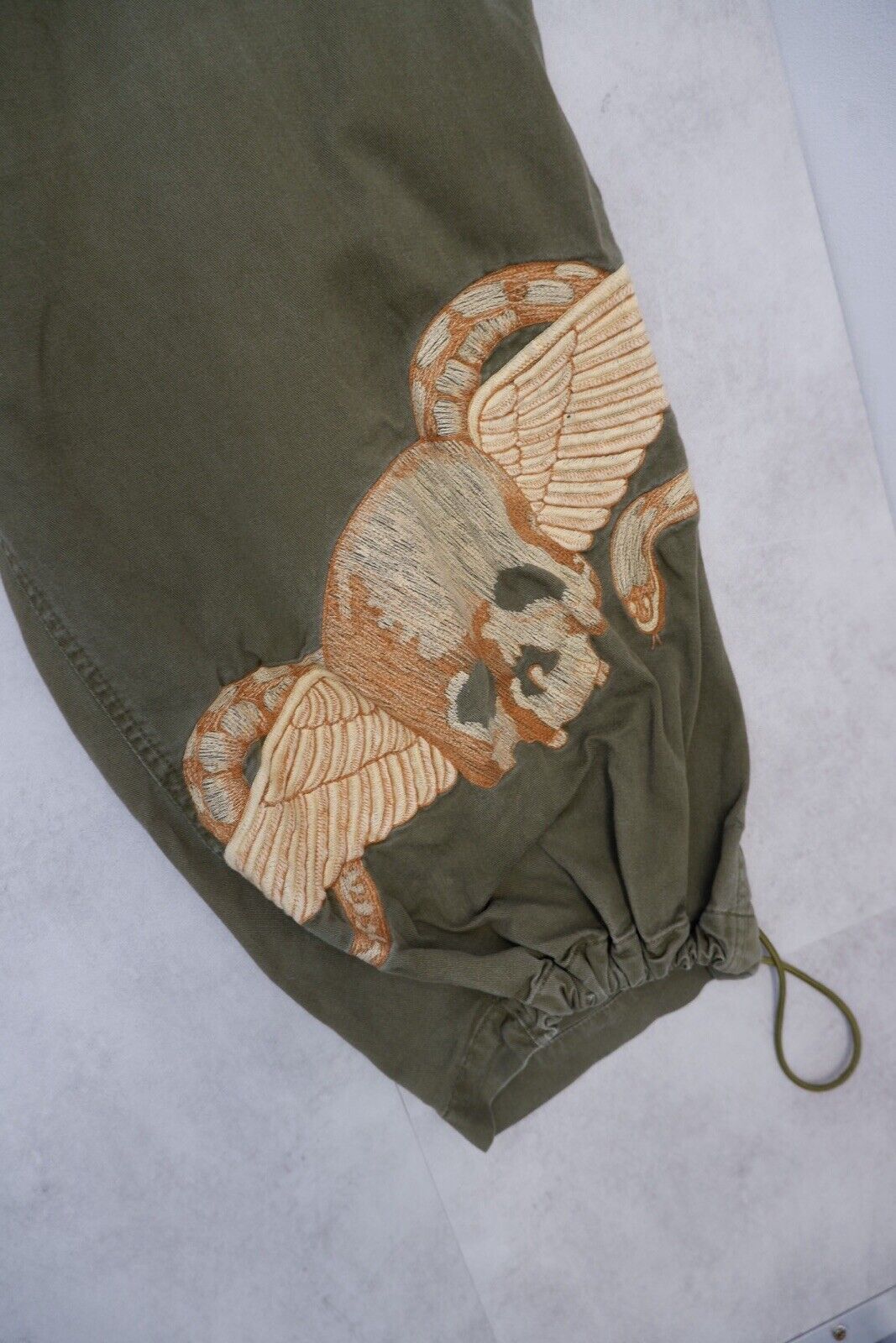 Maharishi Mens Combats Pants Size XL Khaki Green Embroidered Y2k | eBay