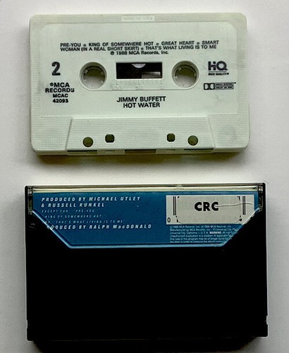 ROCK JIMMY BUFFETT HOT WATER CASSETTE LIGHTLY USED 1988 EXCELLENT - Picture 2 of 2