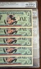 1987 $1 MICKEY MOUSE consecutive serial number DISNEY DOLLAR PCGS gem unc 66 PPQ