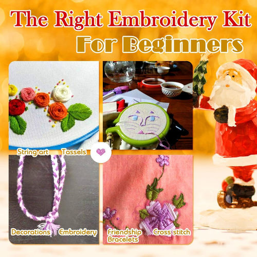 Embroidery Floss 54 Skeins Crossstitch Thread - Bracelets String - 50Pcs Embroid - Picture 5 of 9