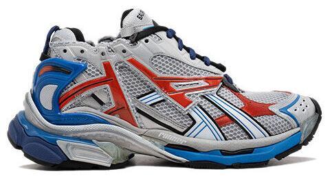 Balenciaga Runner Sneaker Grey Red Blue for sale | eBay