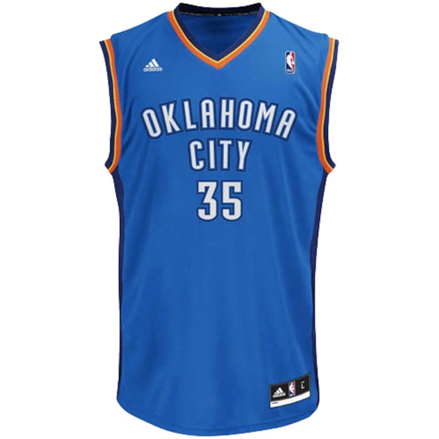 OKC Adidas Replica Jersey Kevin Durant Blue Brand New