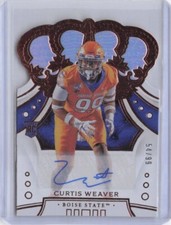 2020 Chronicles Draft Picks Curtis Weaver Crown Royale Signatures Holo #25 #/99
