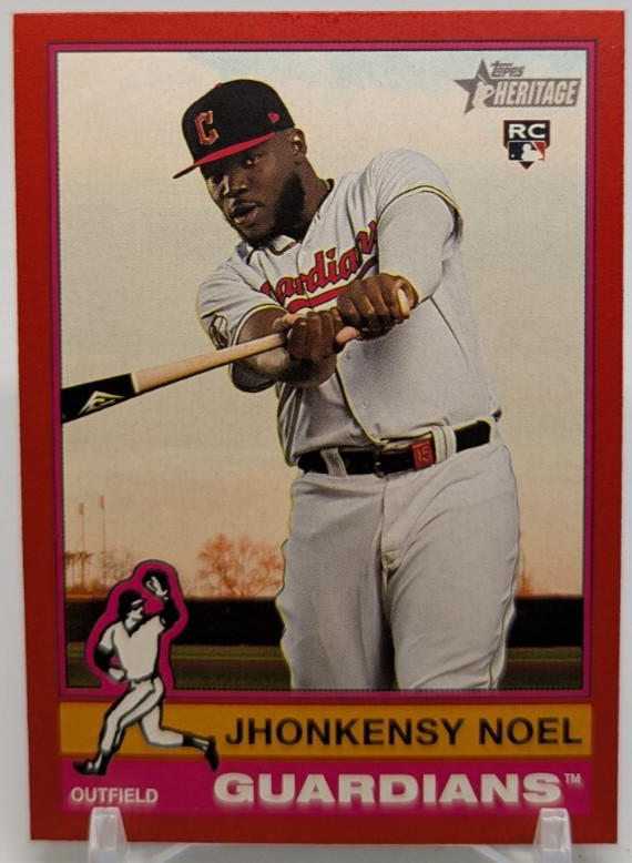 ⚾2025 Topps Heritage - Jhonkensy Noel #79 (RC) Red Border - Guardians⚾