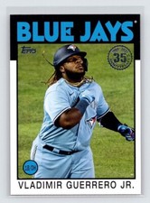 2021 Topps 1986 Baseball 35th Anniversary Vladimir Guerrero Jr #86B-35 Blue Jays