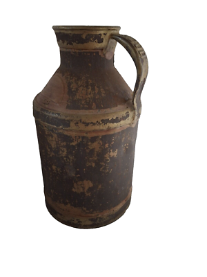 Vintage Milk Can 1941 registered HOOD & SONS METAL with handle