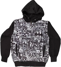 DC Comics Batman Checker Dye Sublimation Adult Zip Hoodie - Official DC Comics S