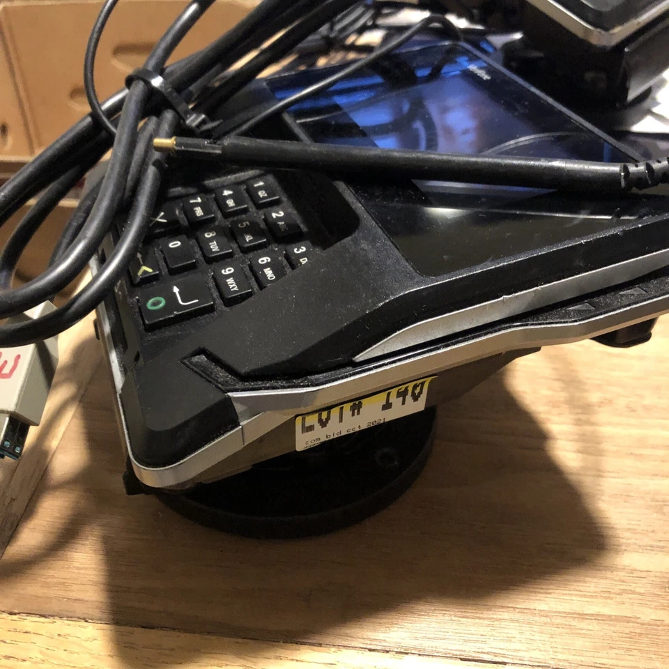 VeriFone MX-915 Tarjeta de Crédito Pinpad Terminal de Pago M132-409-01-R con Soporte Giratorio Foto 2 de 4