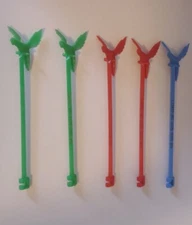 5 Vintage Corby's Blended Whiskey  Stir Swizzle Sticks MCM Collectable Barware