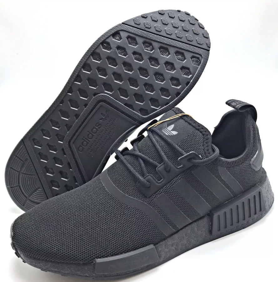 NIB MEN'S ADIDAS ORIGINALS GZ9256 NMD _ R1PRIMEBLUE BLACK RUNNING SNEAKERS SHOES