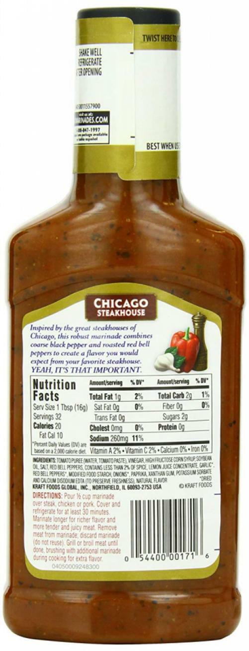 A.1. Chicago Steak House Marinade (16 oz Bottles, Pack 16 Ounce (Pack