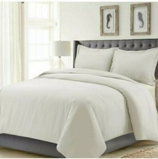  312 Tribeca Egyptian Cotton Sateen 600 tc Oversized Duvet Cover Set - Queen