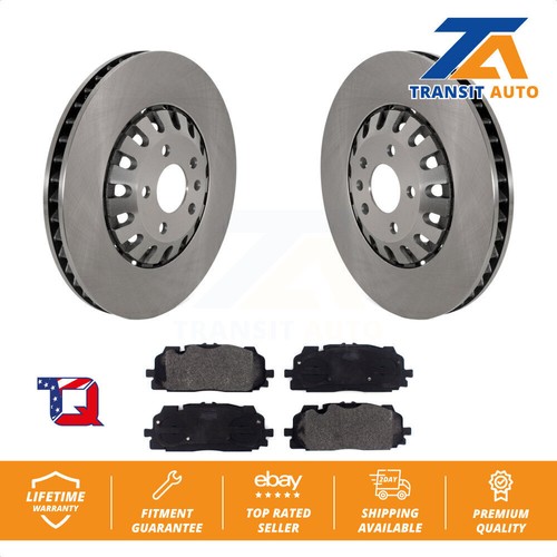 Disc Brake Rotor And SemiMetallic Pad Front Kit For Audi Q7 Q8 A6 Quattro A8 A7 eBay