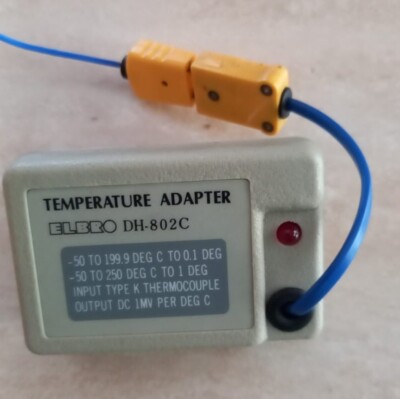 ELBRO Multimeter Temperature Adapter DH-802C and Thermocouple Set