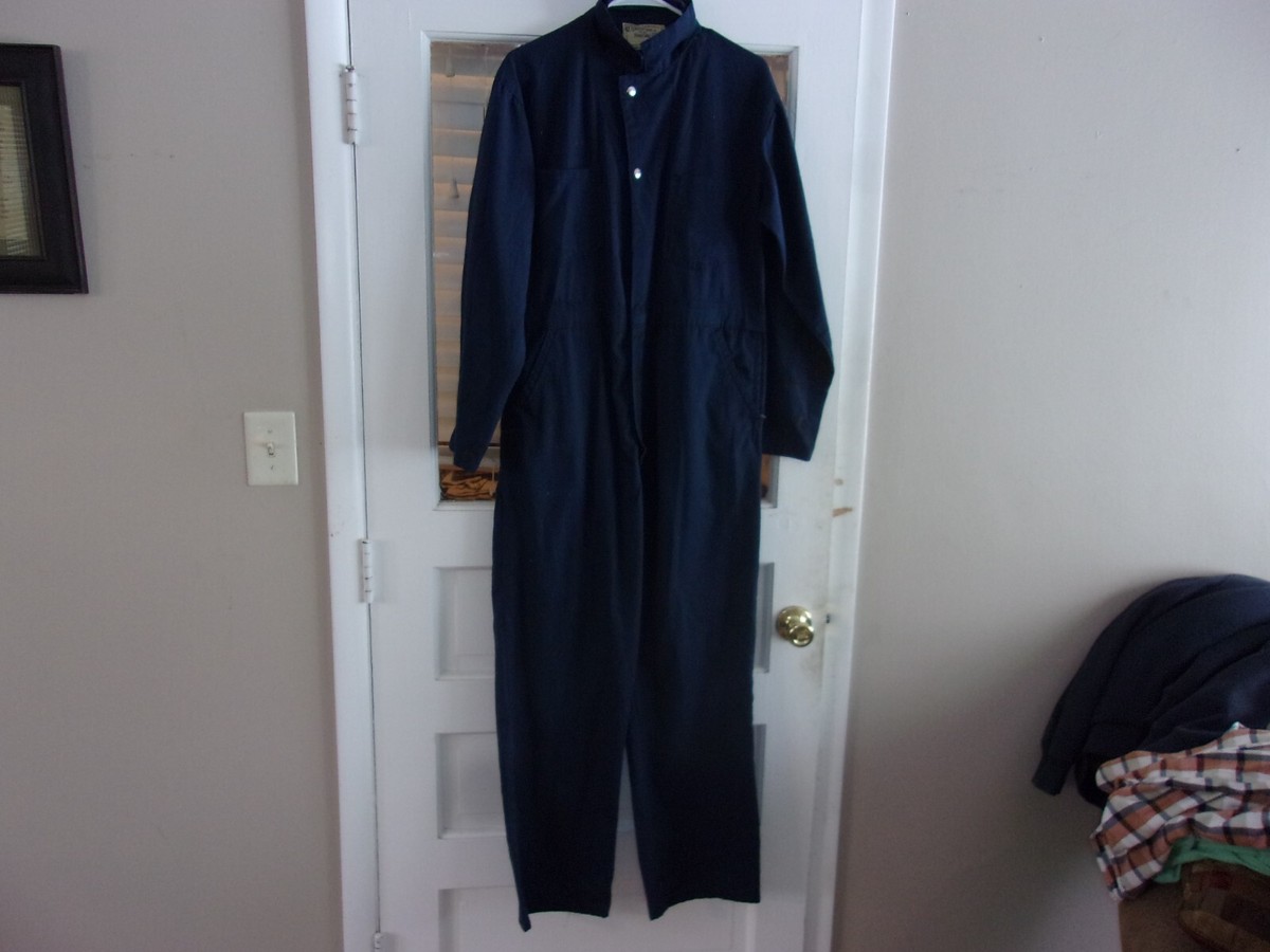 vtg Universal Overall Co Blue Coveralls 42 BI Swing Stone Cutter