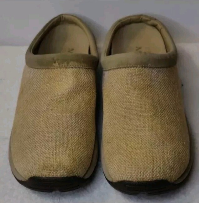 Merrell MOC Tan Air Cushion Performance Comfort Mules Scarpe Canapa Donna 9 5