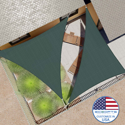8-12FT Sun Shade Sail Canopy Outdoor Shelter Cover Patio Awning Pool Green